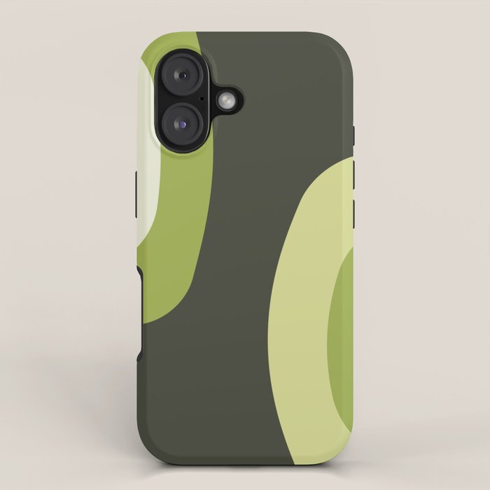 Scandinavian Minimalist Art Chartreuse iPhone Case Gallery Image 1