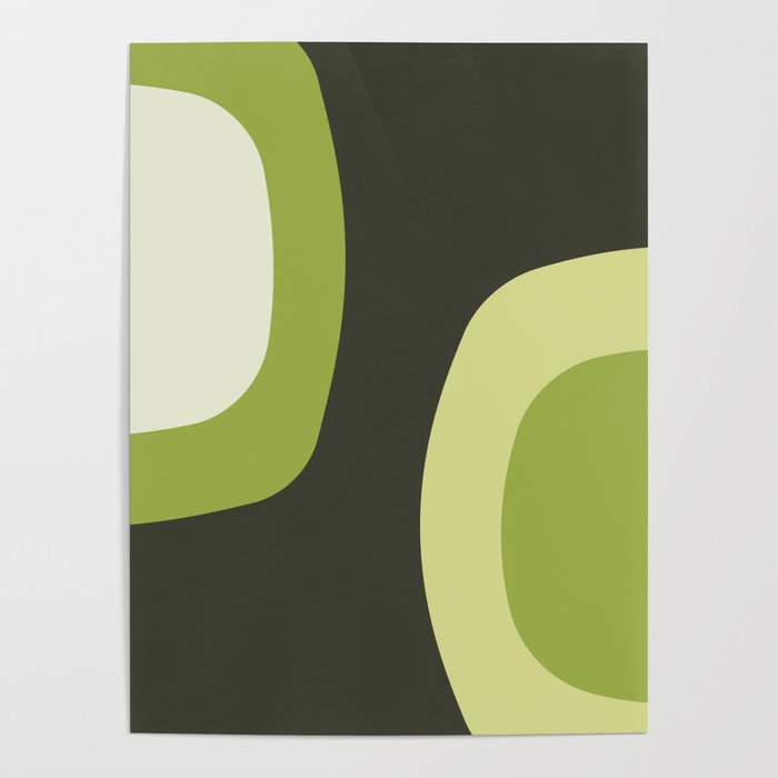 Scandinavian Minimalist Art Chartreuse Poster Gallery Image 4
