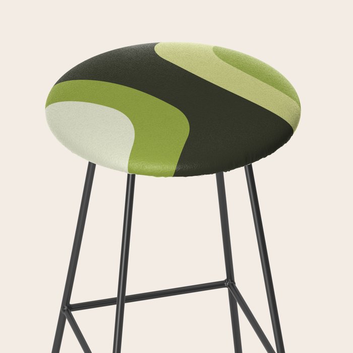 Scandinavian Minimalist Art Chartreuse Stool Gallery Image 2