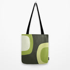 Scandinavian Minimalist Art Chartreuse Tote Bag Gallery Image 2