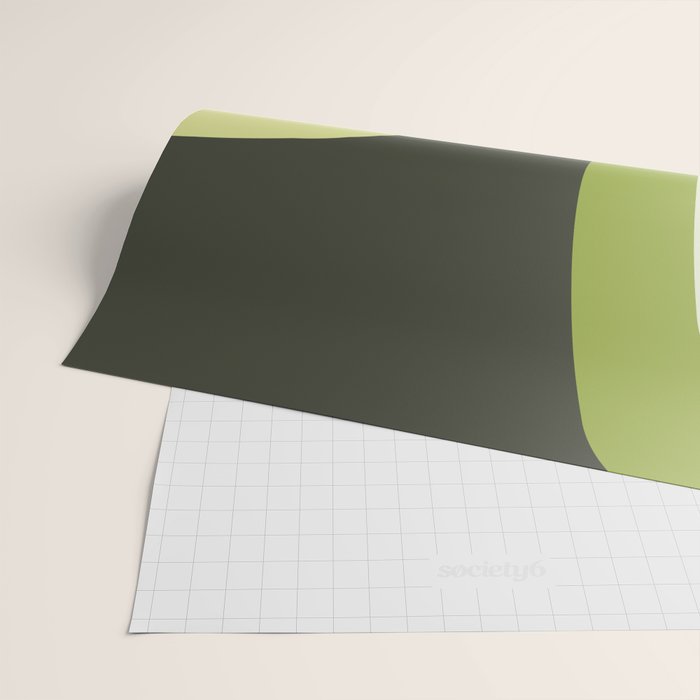Scandinavian Minimalist Art Chartreuse Wrapping Paper Gallery Image 2