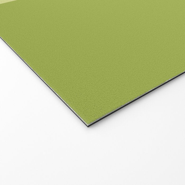 Scandinavian Minimalist Art Chartreuse Welcome Mat Gallery Image 2