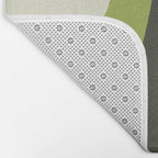 Scandinavian Minimalist Art Chartreuse Bath Mat Gallery Image 2