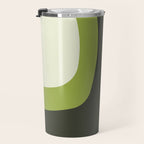 Scandinavian Minimalist Art Chartreuse Travel Mug Gallery Image 3