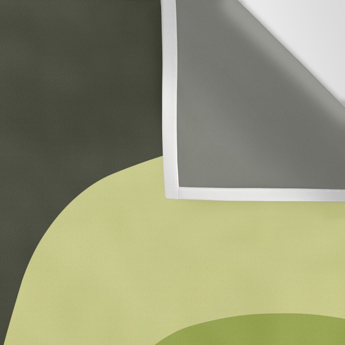 Scandinavian Minimalist Art Chartreuse Wall Tapestry Gallery Image 3