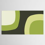Scandinavian Minimalist Art Chartreuse Tablecloth Gallery Image 2