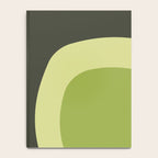Scandinavian Minimalist Art Chartreuse Notebook Gallery Image 4