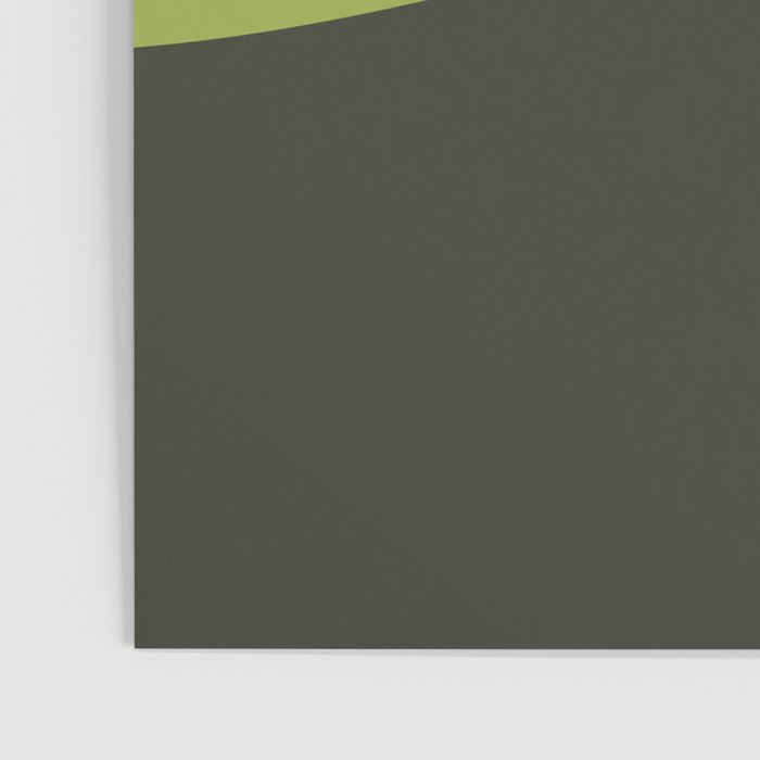 Scandinavian Minimalist Art Chartreuse Poster Gallery Image 3
