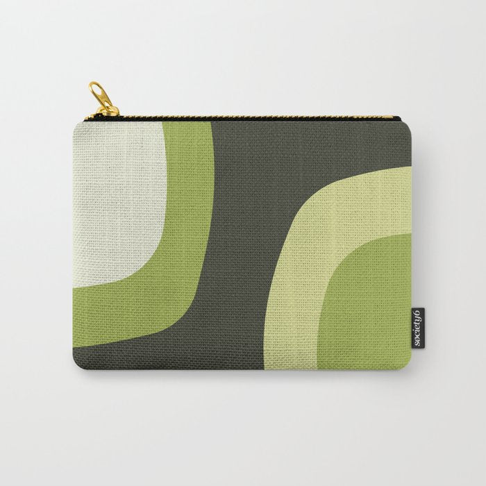 Scandinavian Minimalist Art Chartreuse Carry All Pouch Gallery Image 1