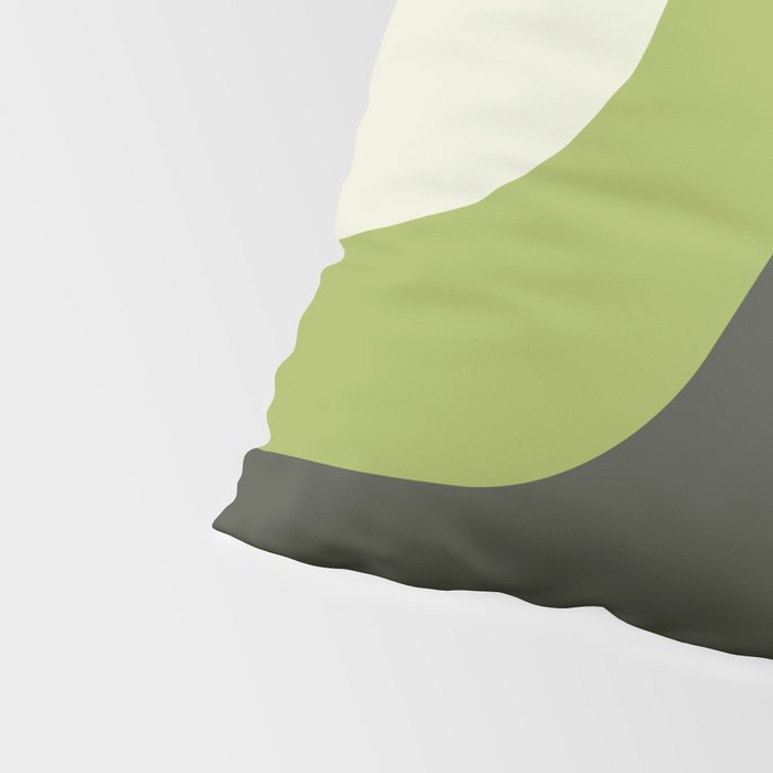 Scandinavian Minimalist Art Chartreuse Pillow Sham Gallery Image 4