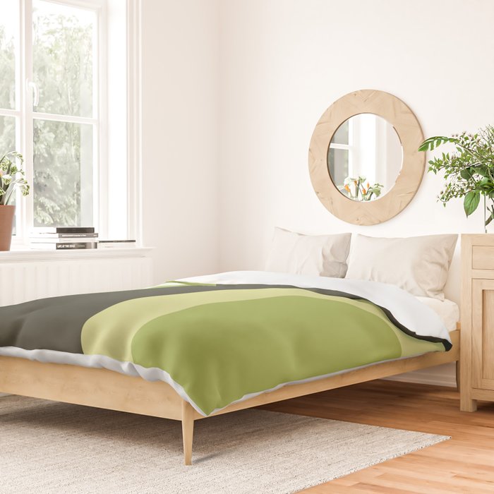 Scandinavian Minimalist Art Chartreuse Duvet Cover Gallery Image 2