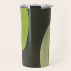 Scandinavian Minimalist Art Chartreuse Travel Mug Gallery Image 1