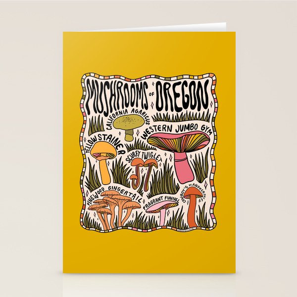 Mushrooms of Oregon Stationery Card Gallery Image 1