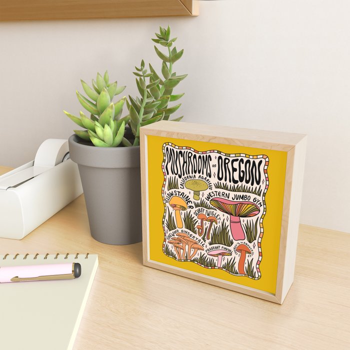 Mushrooms of Oregon Mini Art Print Gallery Image 2