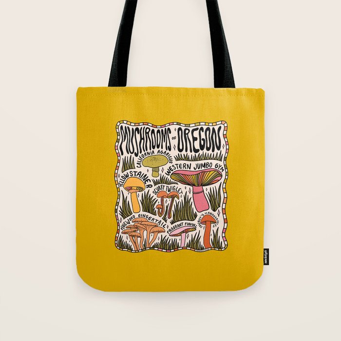 Mushrooms of Oregon Tote Bag Gallery Image 1