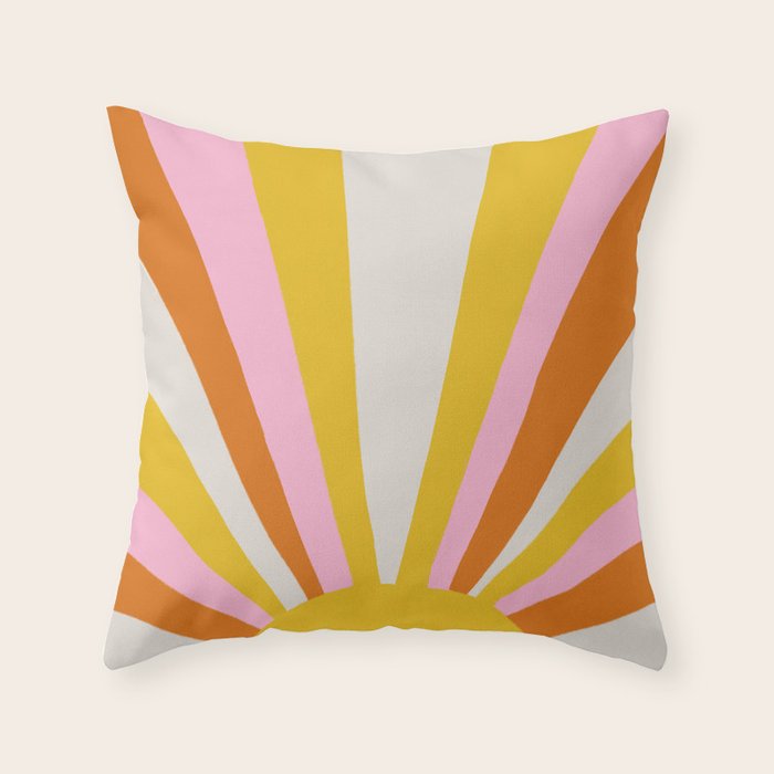 sunshine state of mind Throw Pillow Gallery Image 6