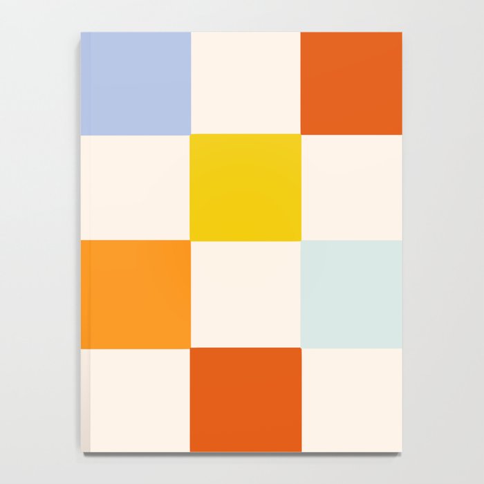 Retro Rainbow Checkerboard  Notebook Gallery Image 4