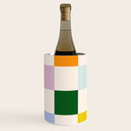 Retro Rainbow Checkerboard  Wine Chiller Gallery Image 2
