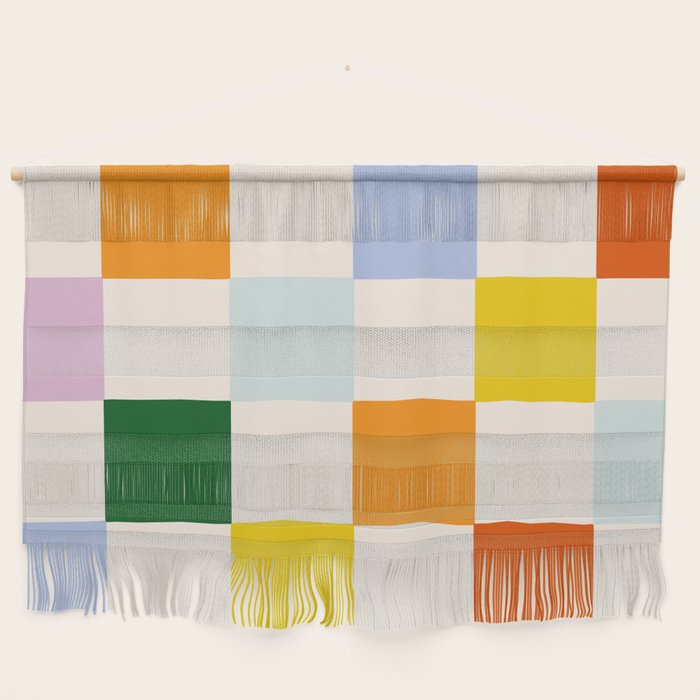 Retro Rainbow Checkerboard  Wall Hanging Gallery Image 1