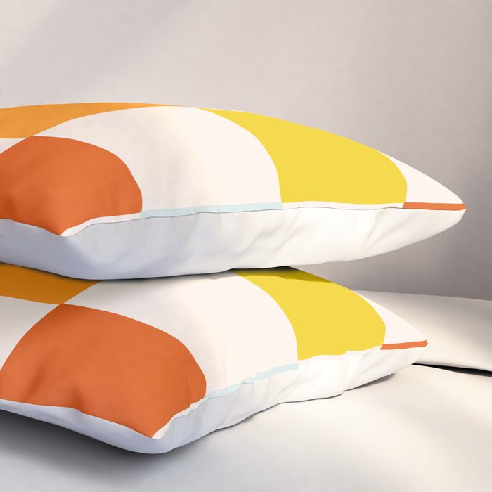 Retro Rainbow Checkerboard  Pillow Sham Gallery Image 3