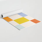 Retro Rainbow Checkerboard  Yoga Mat Gallery Image 2