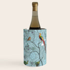 Chinoiserie Aqua Turquoise Garden Fresco & William Morris Art Wine Chiller Gallery Image 3