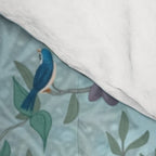 Chinoiserie Aqua Turquoise Garden Fresco & William Morris Art Comforter Gallery Image 4