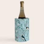 Chinoiserie Aqua Turquoise Garden Fresco & William Morris Art Wine Chiller Gallery Image 2