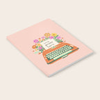 Floral typewriter Notebook Gallery Image 2