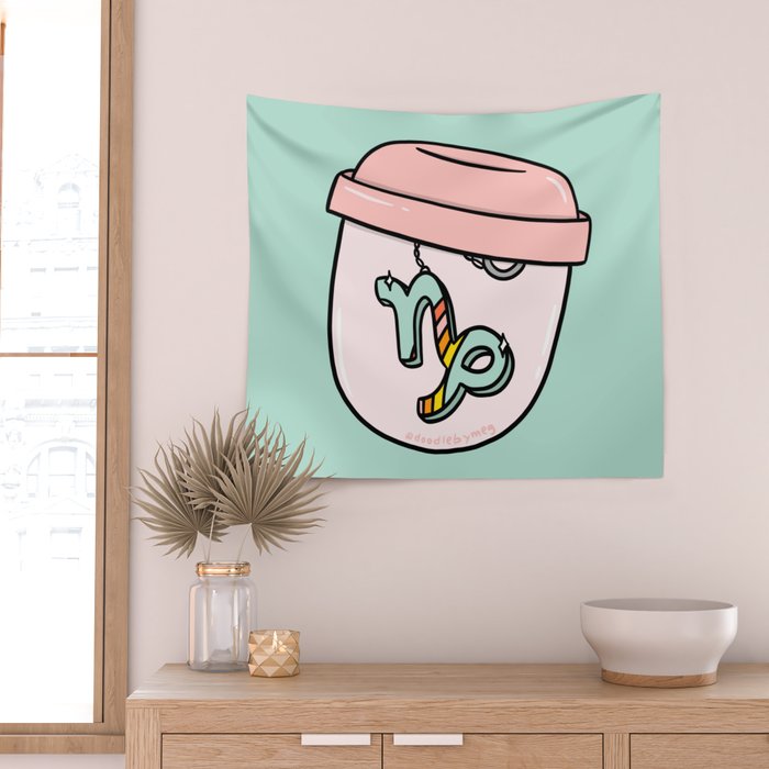 Capricorn Keychain Wall Tapestry Gallery Image 2