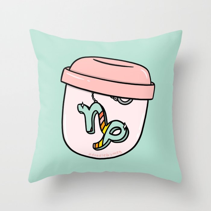 Capricorn Keychain Throw Pillow Gallery Image 6