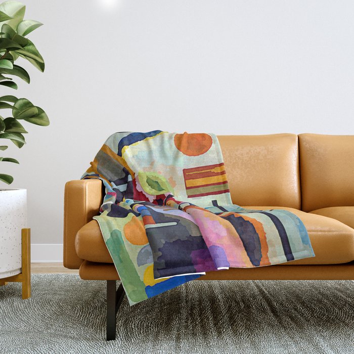 Wassily Kandinsky Swinging Throw Blanket Gallery Image 1