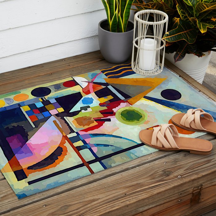 Wassily Kandinsky Swinging Outdoor Rug Gallery Image 2