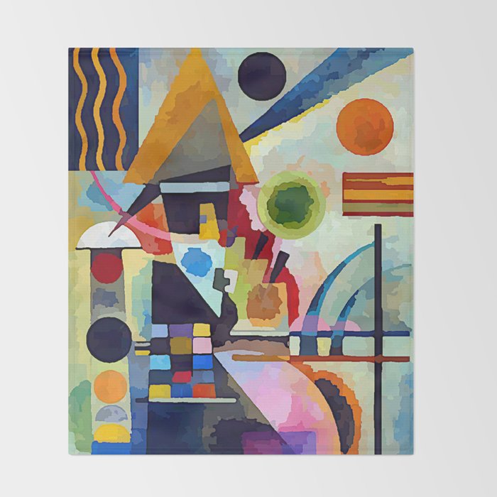 Wassily Kandinsky Swinging Throw Blanket Gallery Image 2