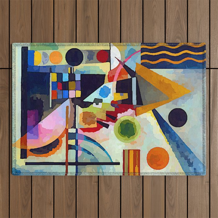 Wassily Kandinsky Swinging Outdoor Rug Gallery Image 1