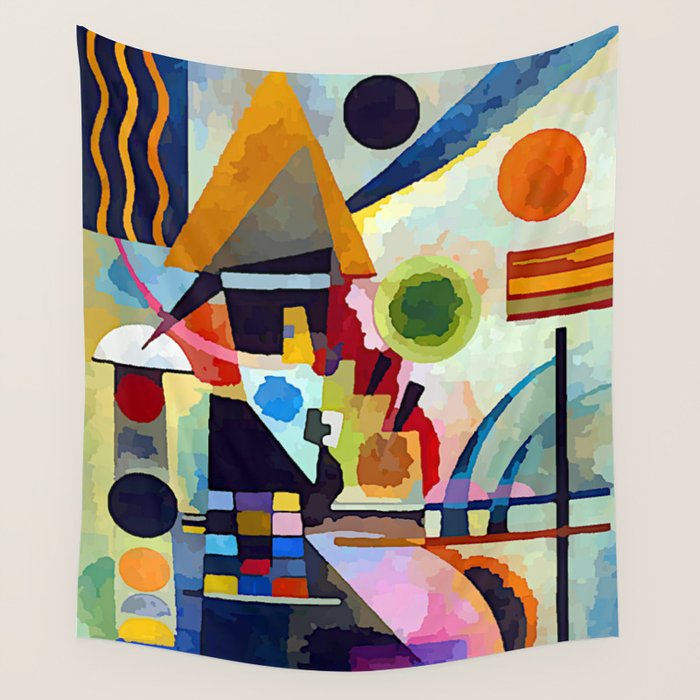 Wassily Kandinsky Swinging Wall Tapestry Gallery Image 4