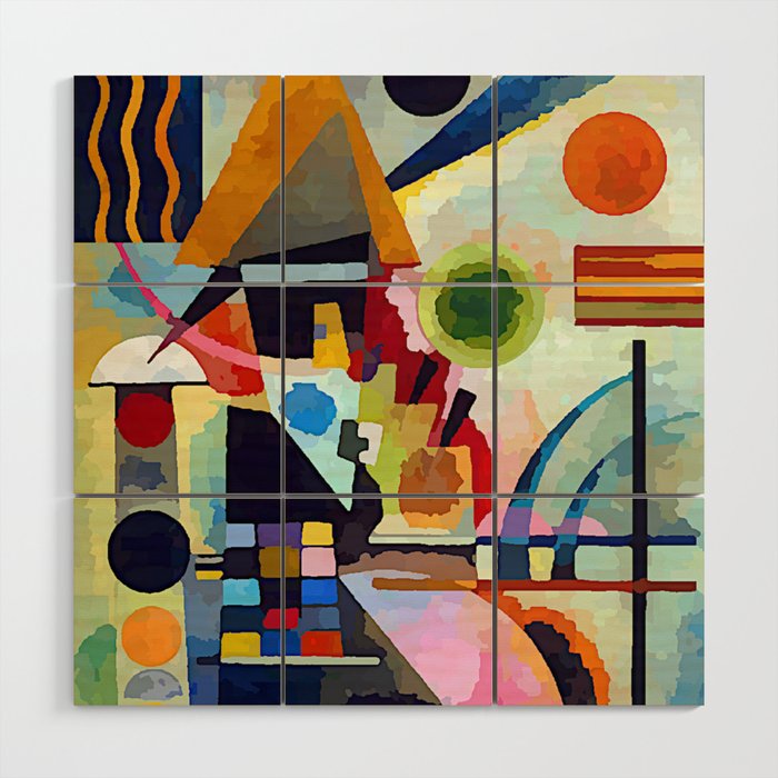Wassily Kandinsky Swinging Wood Wall Art Gallery Image 1
