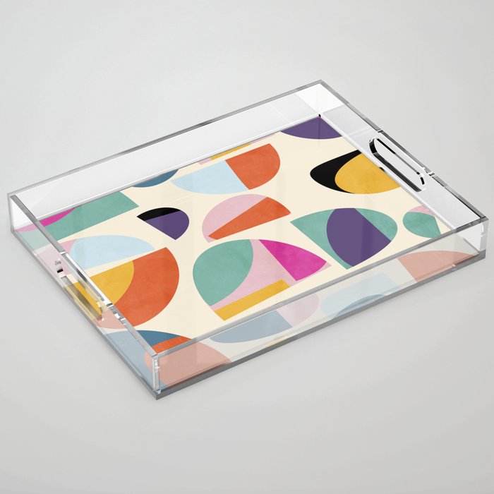 abstract modern mid century Acrylic Tray Gallery Image 1