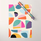 abstract modern mid century Wrapping Paper Gallery Image 1