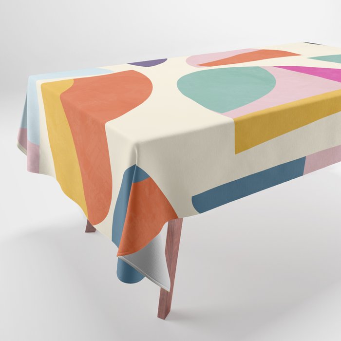 abstract modern mid century Tablecloth Gallery Image 1