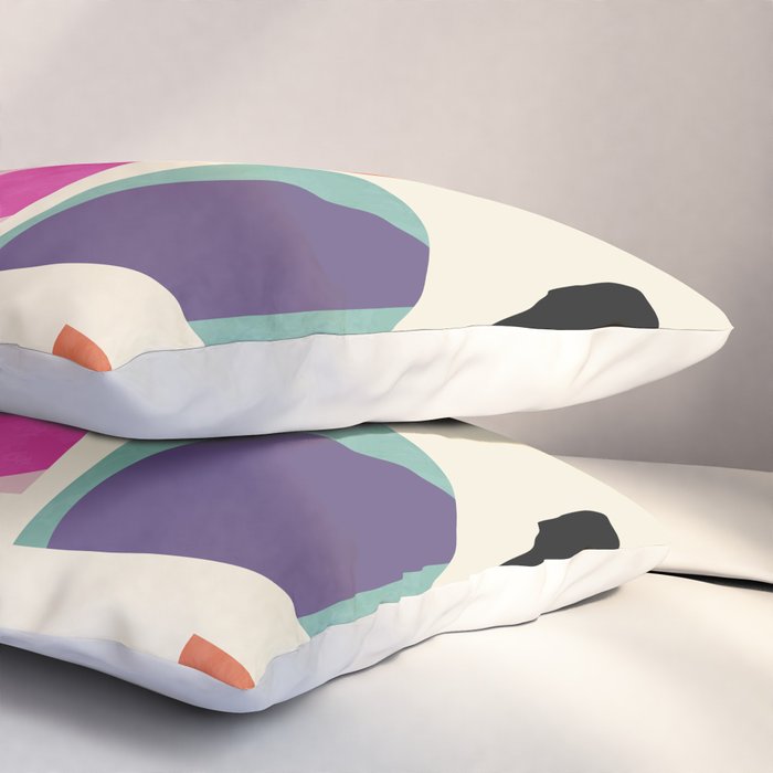 abstract modern mid century Pillow Sham Gallery Image 3