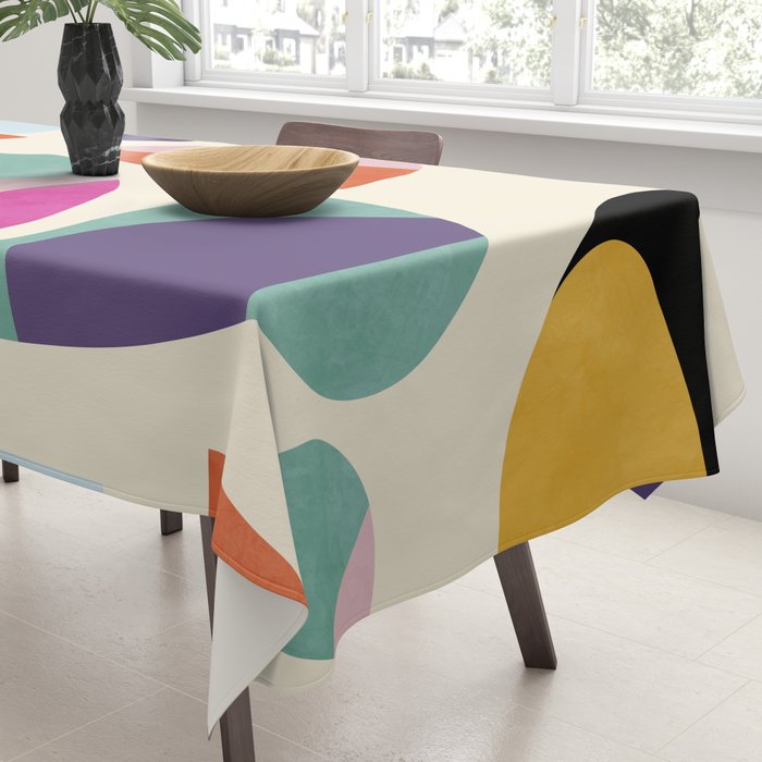 abstract modern mid century Tablecloth Gallery Image 3