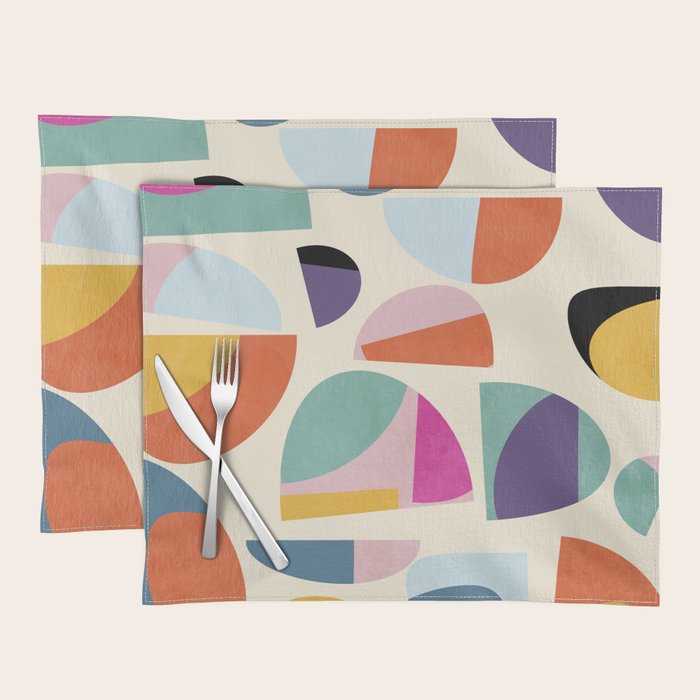 abstract modern mid century Placemat Gallery Image 1