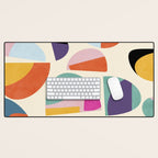 abstract modern mid century Desk Mat Gallery Image 1