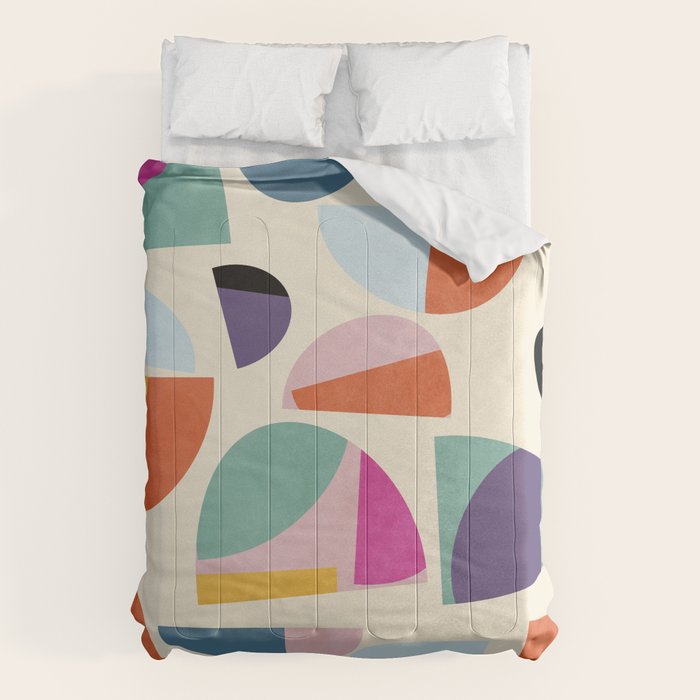 abstract modern mid century Comforter Gallery Image 6