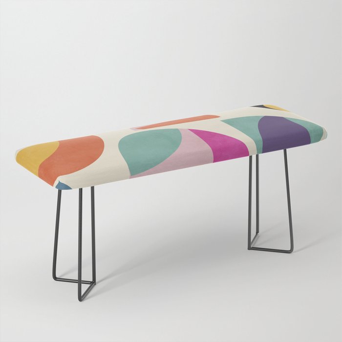 abstract modern mid century Bench Gallery Image 1
