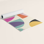 abstract modern mid century Yoga Mat Gallery Image 2