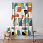 abstract modern mid century Window Curtain Gallery Image 5