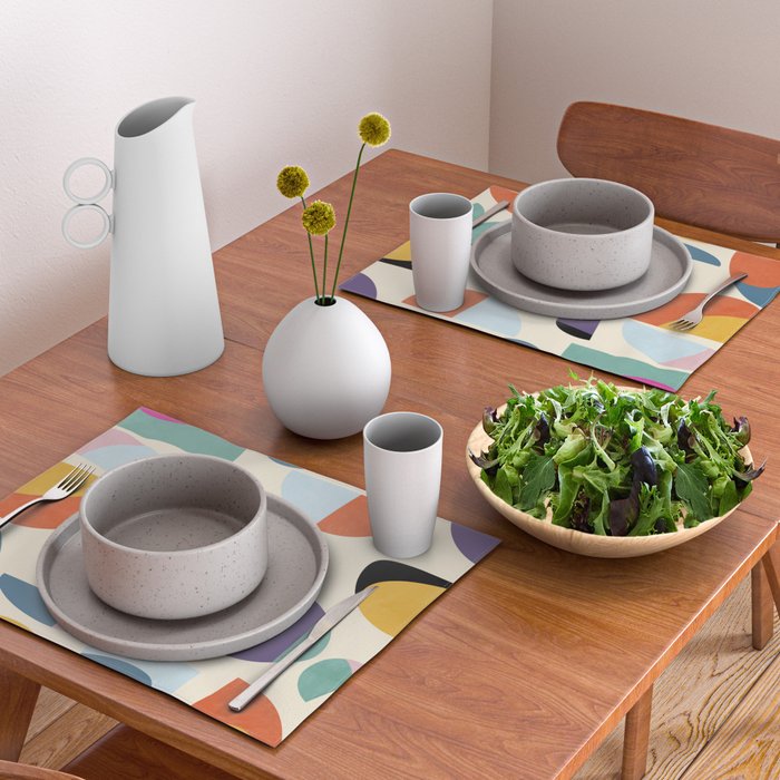 abstract modern mid century Placemat Gallery Image 2