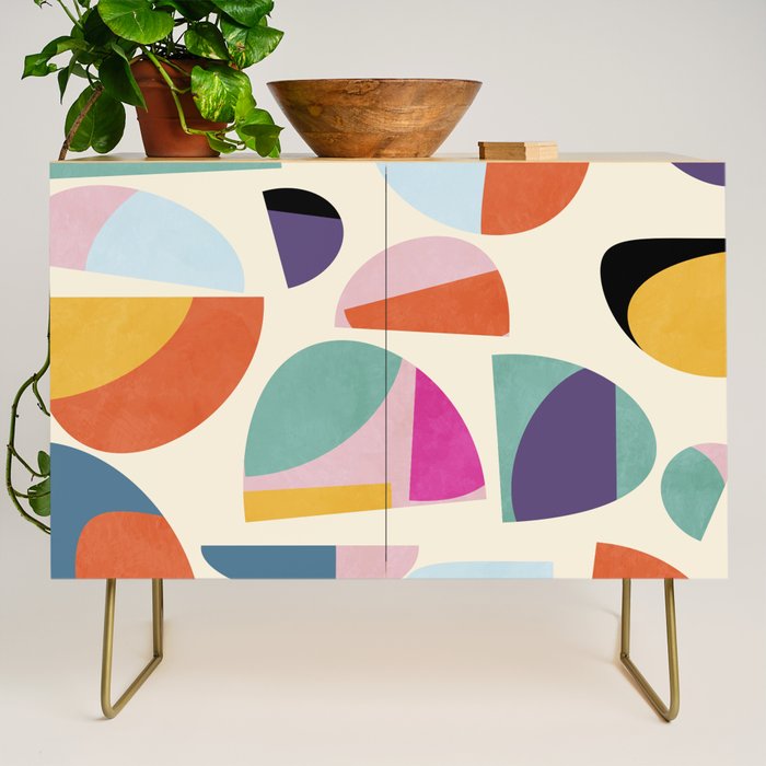 abstract modern mid century Credenza Gallery Image 1
